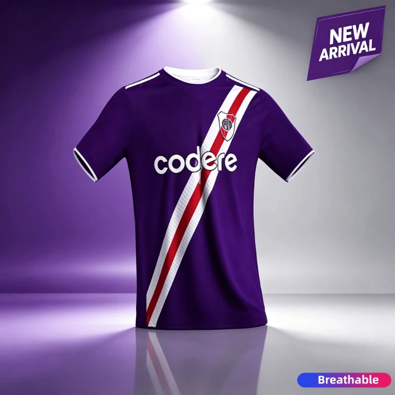 2026 Summer New Style River Plate Team Third Football Shirt T-shirt Casual Sports Tops Tees Fashion T-shirt FamilyMatching Tops