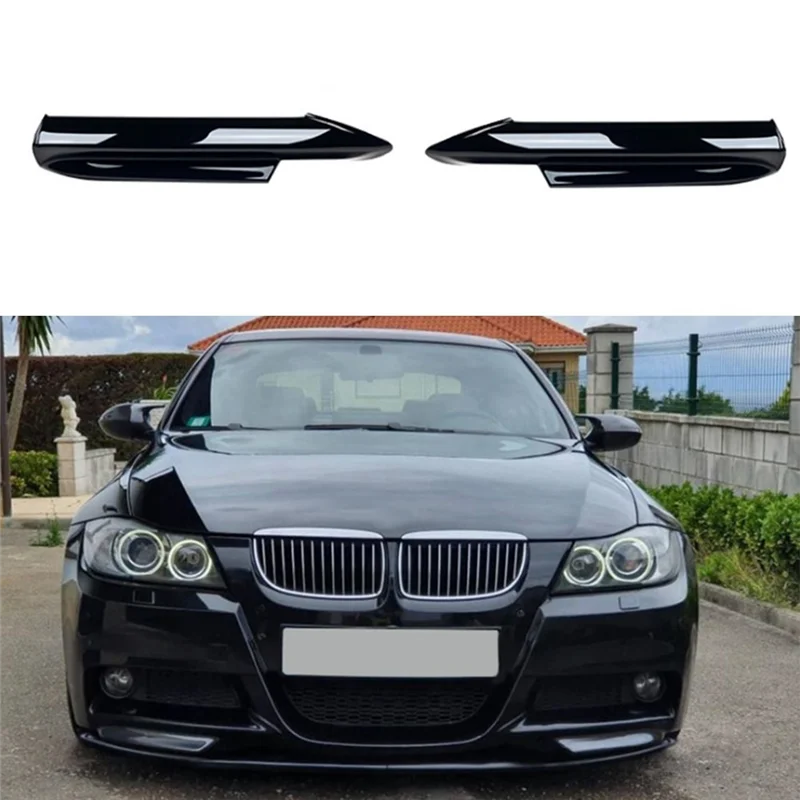 

A040-Car Front Bumper Splitter Lip Diffuser Spoiler Protector Cover Guard Deflector Lips Accessories For 3-Series E90 E91 2005-2