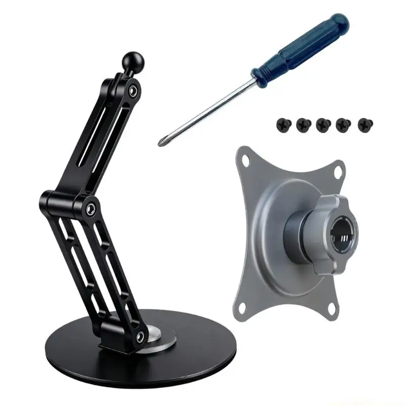 Rotating Base Screen Holder with 75 x 75 mm VESA for Desk Use