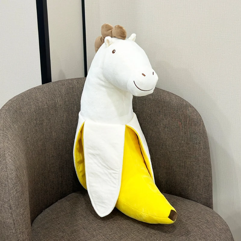 

Trending Banana Plush Cushion with Fun Design Soft Stuffed Pillow for Sofa Bed Office Unique Decorative Gift Idea
