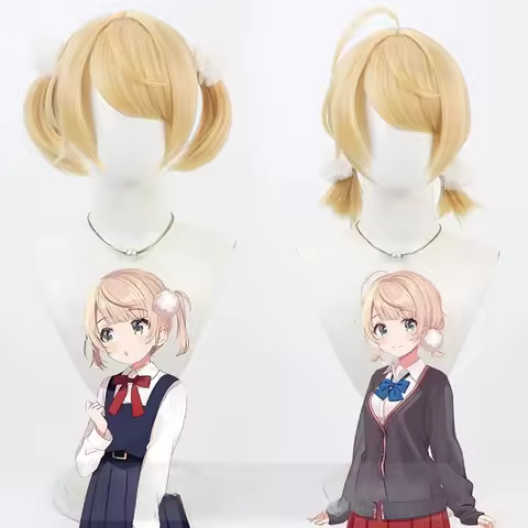 Indie VTuber Shigure Ui Cosplay Wig YouTube Streamer Anime Roleplay Party Costume Prop Synthetic Hair