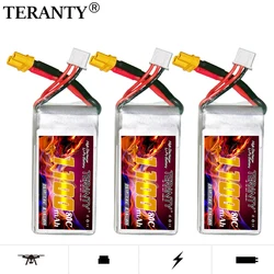 Upgraded 1100mAh TREANTY 2S 7.4V Lipo Battery For RC Helicopter Quadcopter FPV Racing Drone Parts 80C/160C Rechargeable Battery