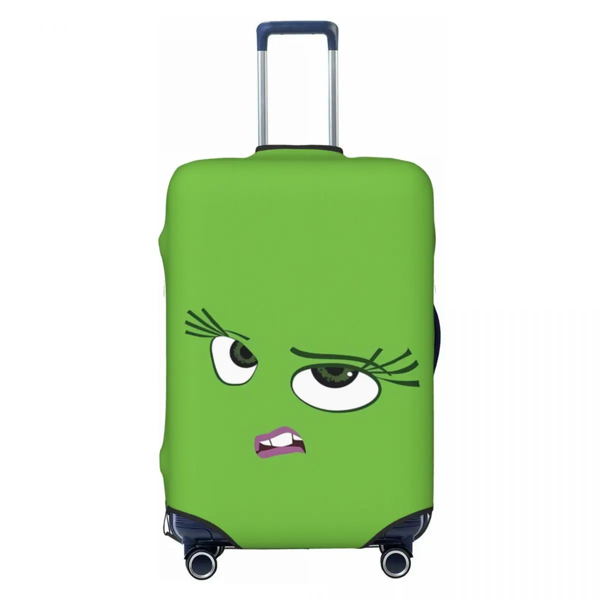 Funny Expression Print Suitcase Cover 3d Cute Cartoon Travel Protection Vacation Useful Luggage Accesories