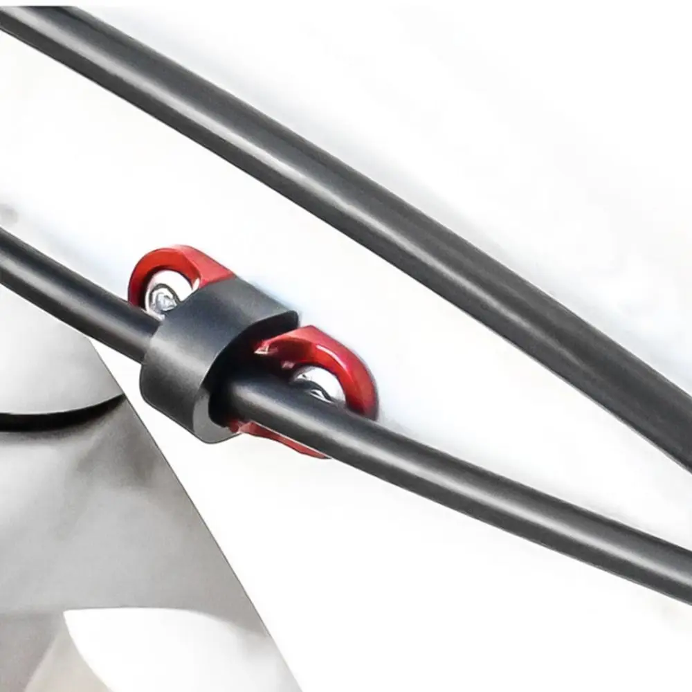 Aluminum Alloy Bicycle Brake Cable Guide Stable Universal Pipe Buckle Base 6.3MM Wire Tube Frame C-Clips Line Pipe Buckle