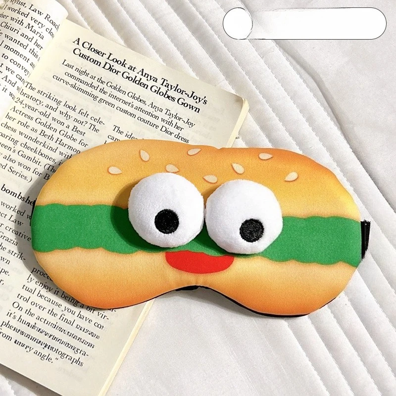 قناع عين للنوم، قيلولة، حجب الضوء، قناع مضحك لحماية العين، ظلال عيون لطيفة للنوم للطلاب للاسترخاء وتخفيف Fa