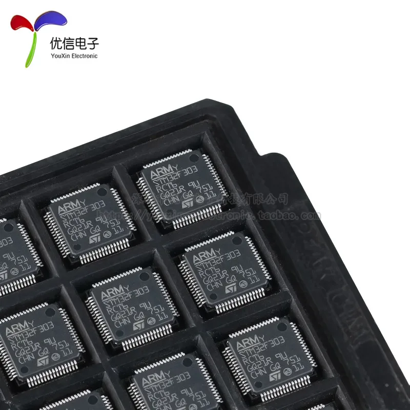 5 قطعة الأصلي أصيلة STM32F303RCT6 LQFP-64 ARM Cortex-M4 32 بت متحكم MCU