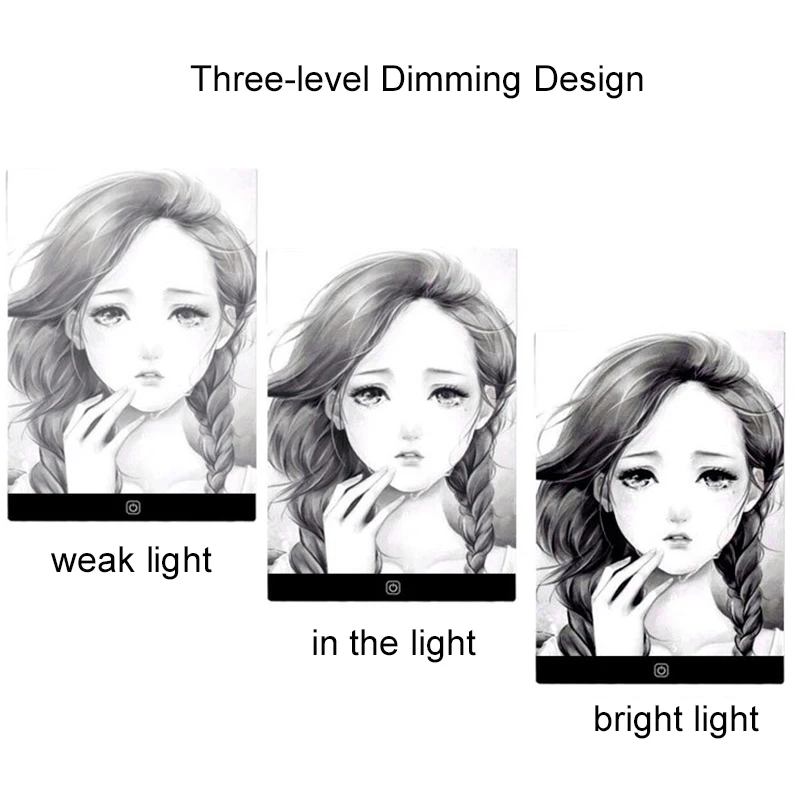 1 قطعة لوحة نسخ الرسم 3 مستوى عكس الضوء مجلس الجدول الرسوم المتحركة اللوحة ألعاب تعليمية هدية قابل للتعديل ضوء المفكرة للأطفال