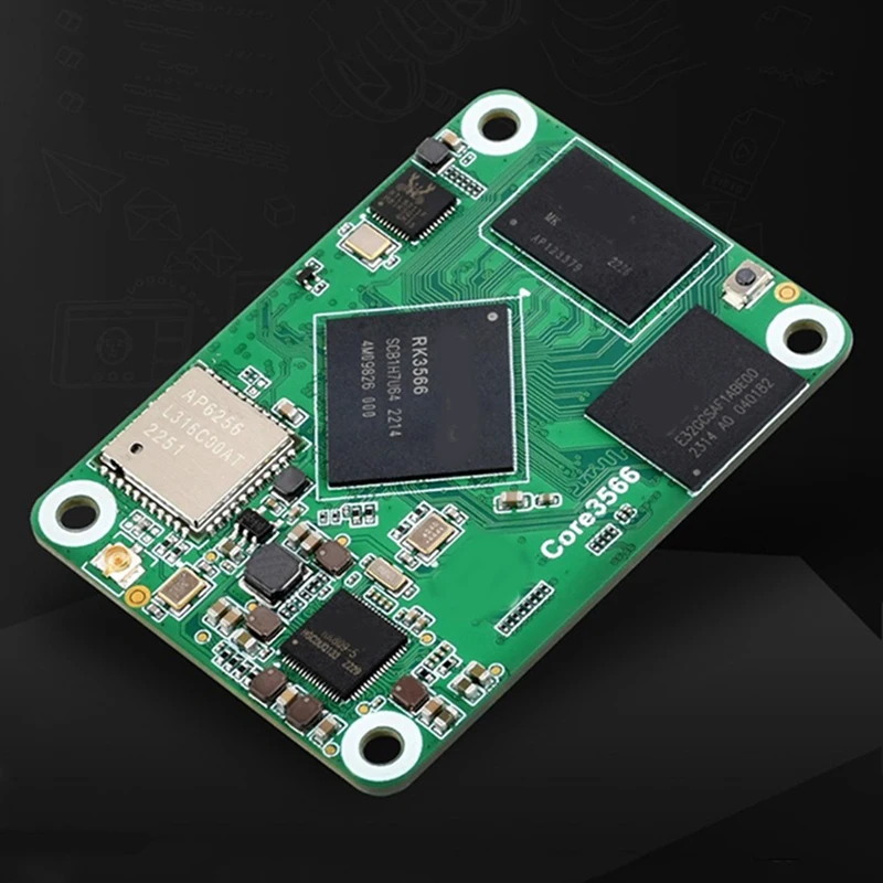 مجموعة وحدة Core3566 مع معالج Rockchip RK3566 رباعي النواة لـ Raspberry Pi CM4 EU PLUG