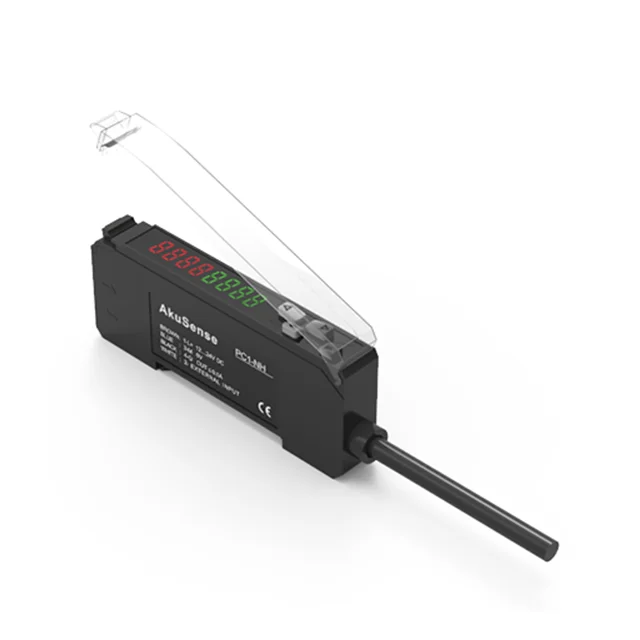 

Датчик Akusense, цифровой дисплей, регулировка оптического датчика, стабильная производительность, оптоволоконный усилитель сигнала, датчики, переключатель