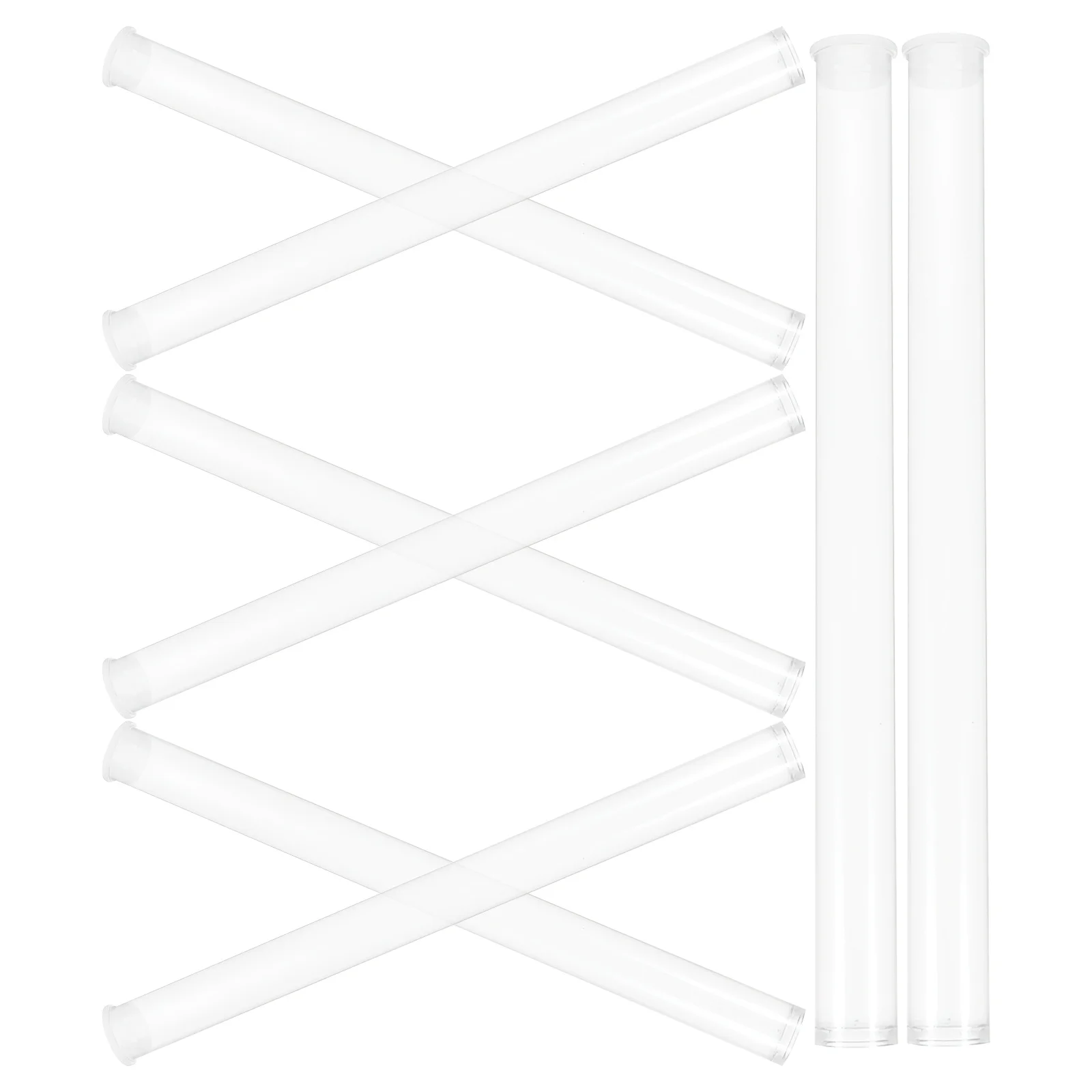 

8Pcs Home Incense Storage Tubes Acrylic Transparent Container for Incense Sticks Organizing Lightweight Design