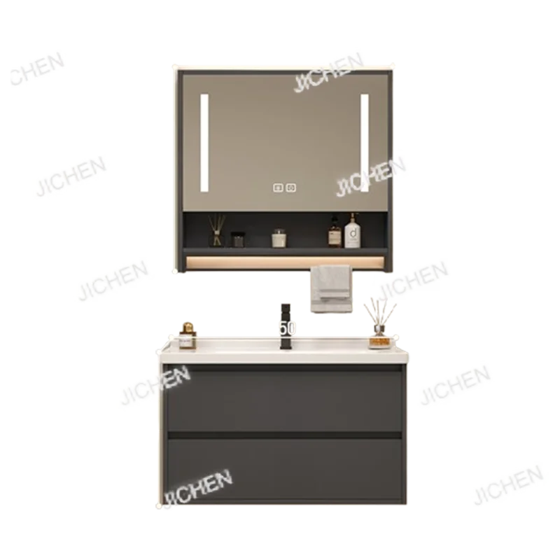 

Ceramics Toilet Bathroom Vanities Vintage Partition Vanity Grey Bathroom Vanities Light Storage Mobiletto Bagno Home Furniture