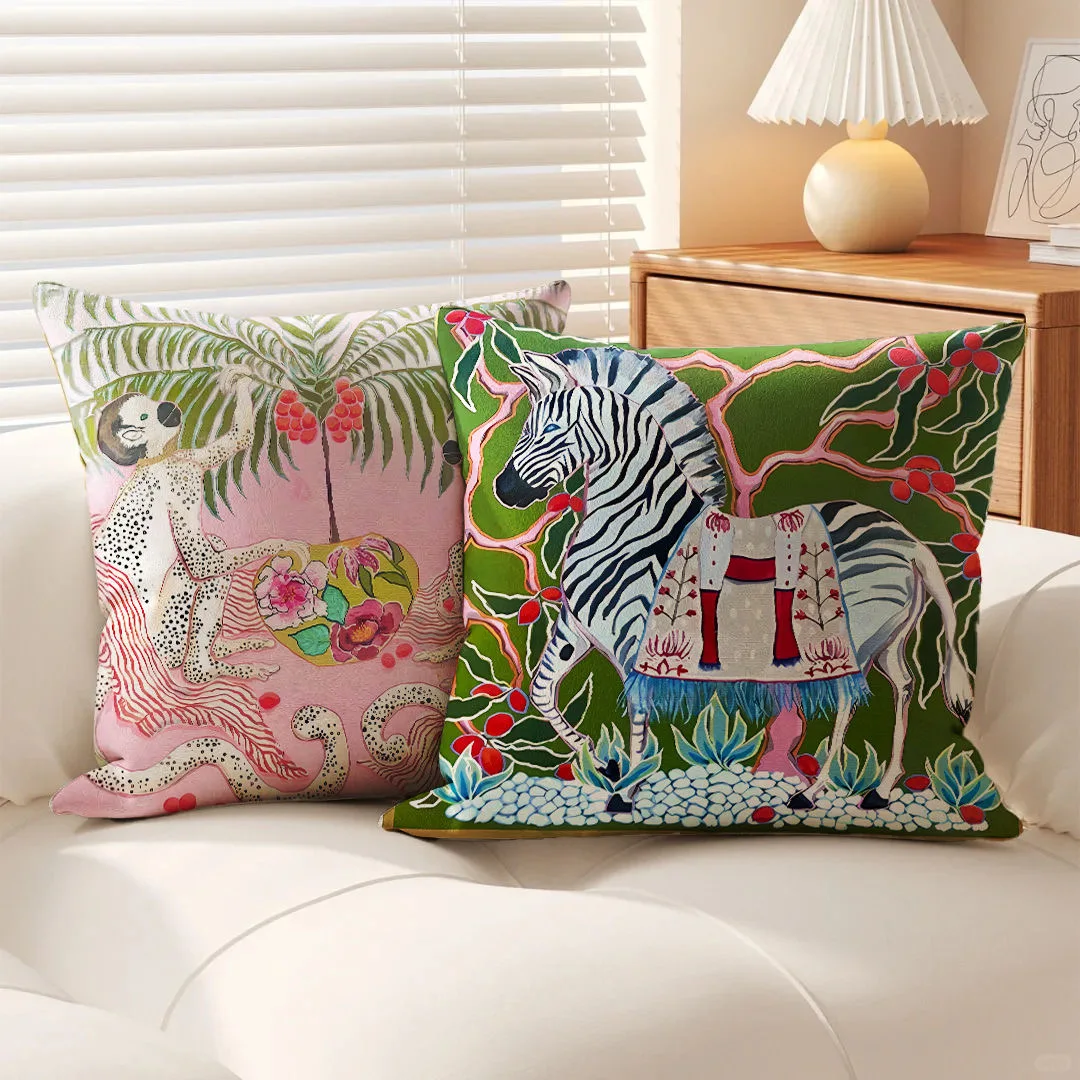 Pillow case 45cmx45 cm Pillow cases 50x50 Exotic Animal Style Digital Printing Pillowcase Sofa Living Room Cushion Cover Bedroom