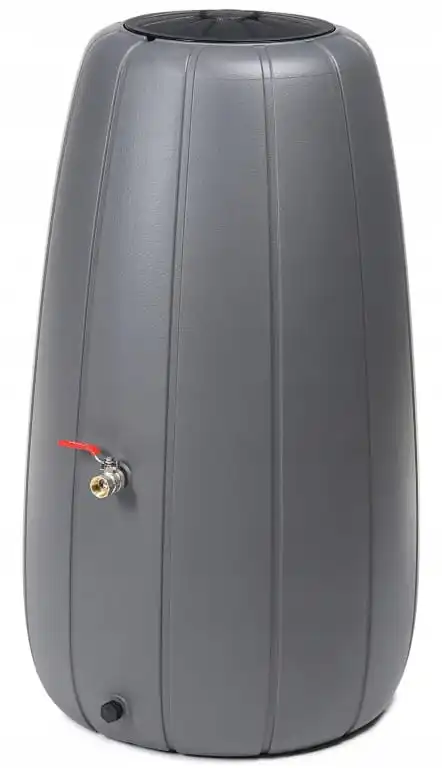 Regenwatertank Vat Voor Tuin Antraciet 200 L Met Kraan