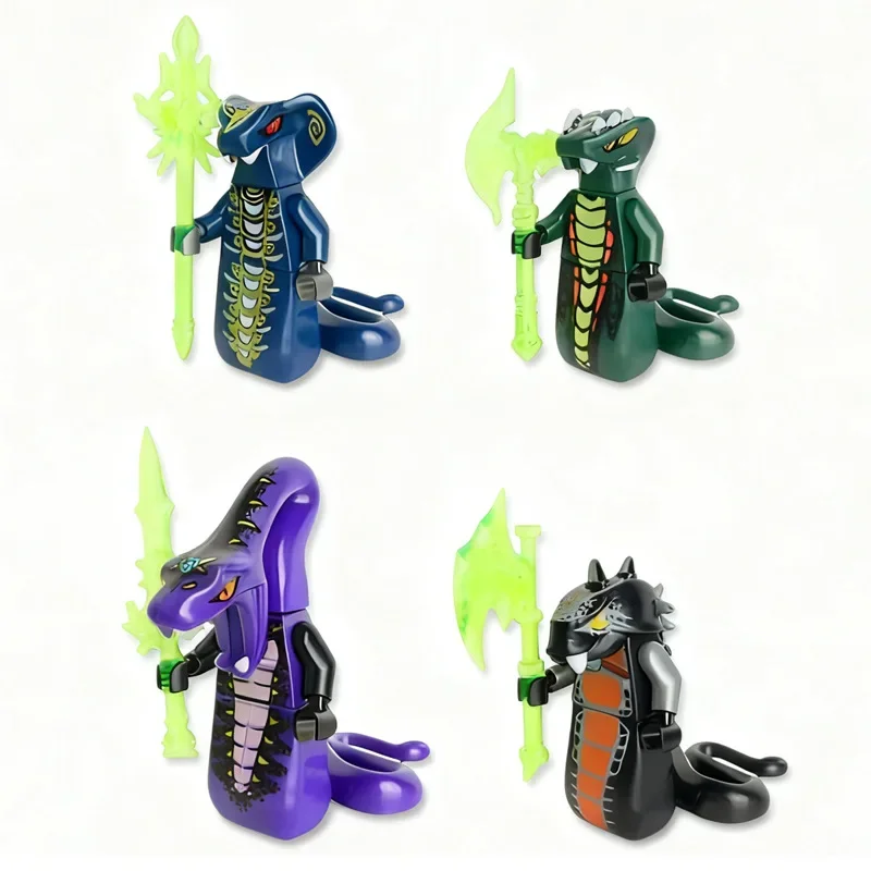 8-teiliges Basilisk-Bausteinset, Fantasy-Bösewicht, zusammenbaubare Bausteine, Lernspielzeug und Dekorationsartikel für Kinder, Geschenke – Detail 3