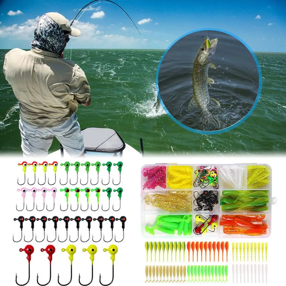 

High-carbon Steel Fish Hook High-quality Fishing Lures Kit with Sharp Hooks Realistic Designs Bright Colors Fishing Accessories