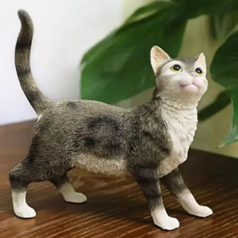 Model kota amerykańskiego Wirehair w skali 1/6, symulacja, do ekspozycji figurek żołnierzy, kolekcja, ozdoba, prezent, rękodzieło, zabawka dla zwierząt.