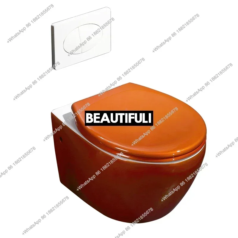 Z136Toilet Wall Row Toilet Color Hanging Toilet Wall Hidden Cistern