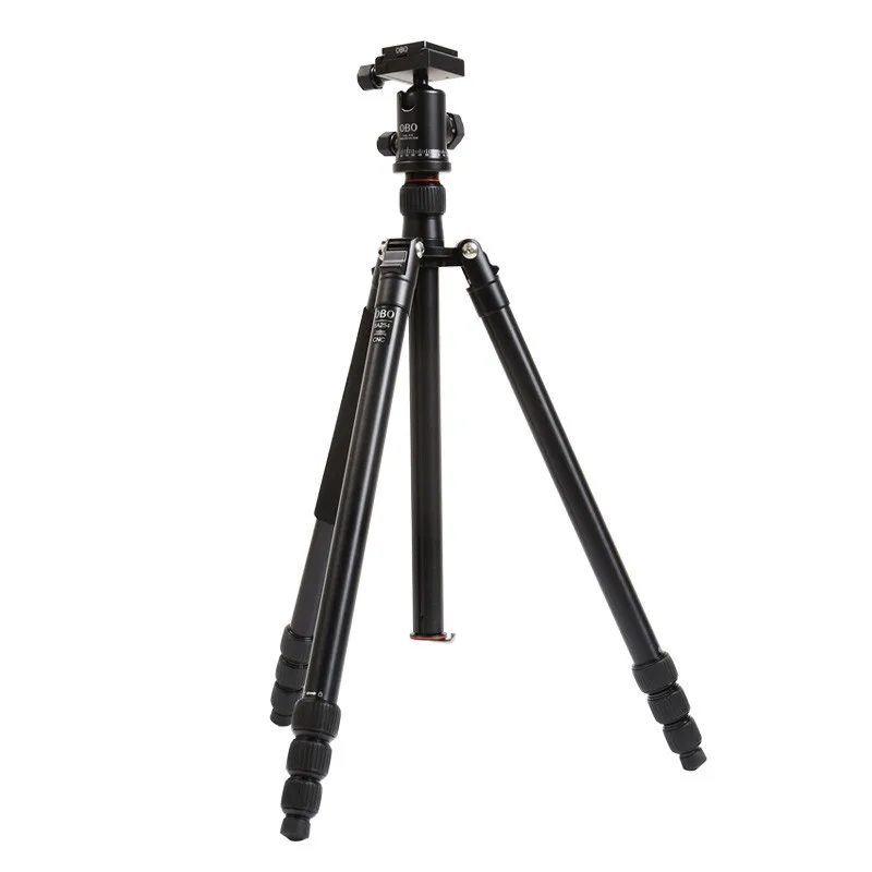 OBO Factory wholesale professinal Aluminium Alloy tripod detachable monopod and 360 Degree Ball Head for DSLR Camera.