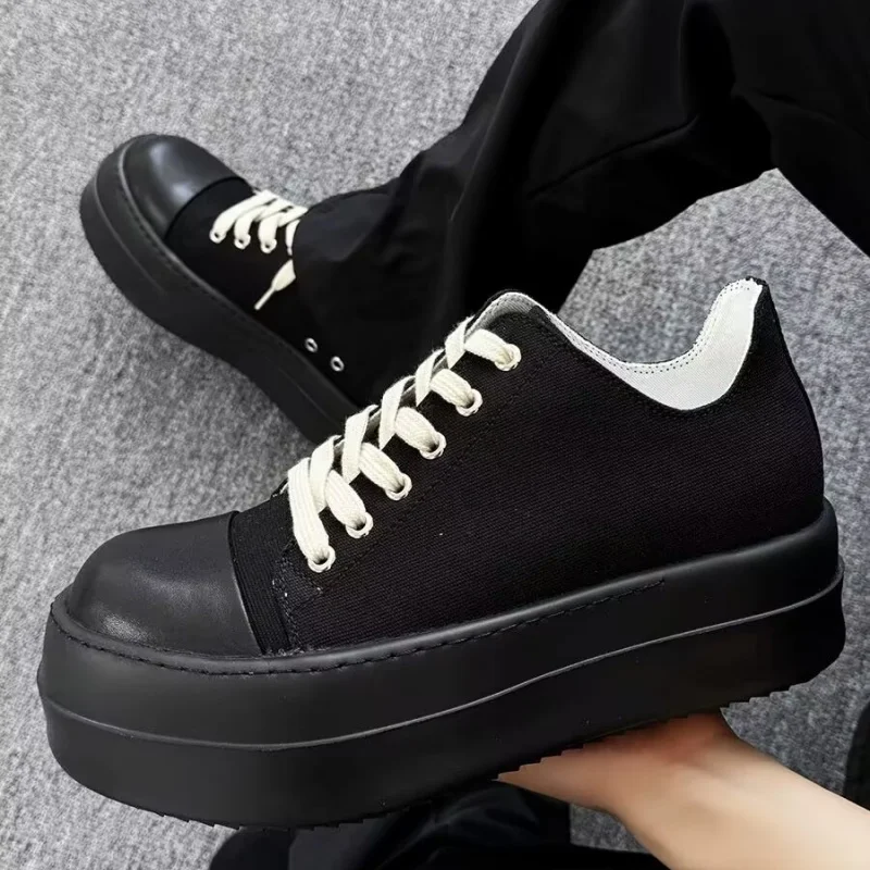 سميكة سوليد تنوعا زوجين مجلس الأحذية جولة تو الدانتيل متابعة قماش مطابقة الرجال والنساء أحذية غير رسمية كبيرة الحجم أحذية رياضية