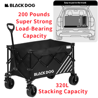 Naturehike BLACKDOG Land Whale - All Terrain Gathering Storage Cart With a Capacity Of 320L Large Capacity Of 200 Pounds Strong
