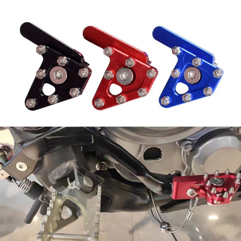 Motorcycle Rear Brake Pedal Lever Foot Peg Step Tip CNC Universal For Dirt-Bike Accessories