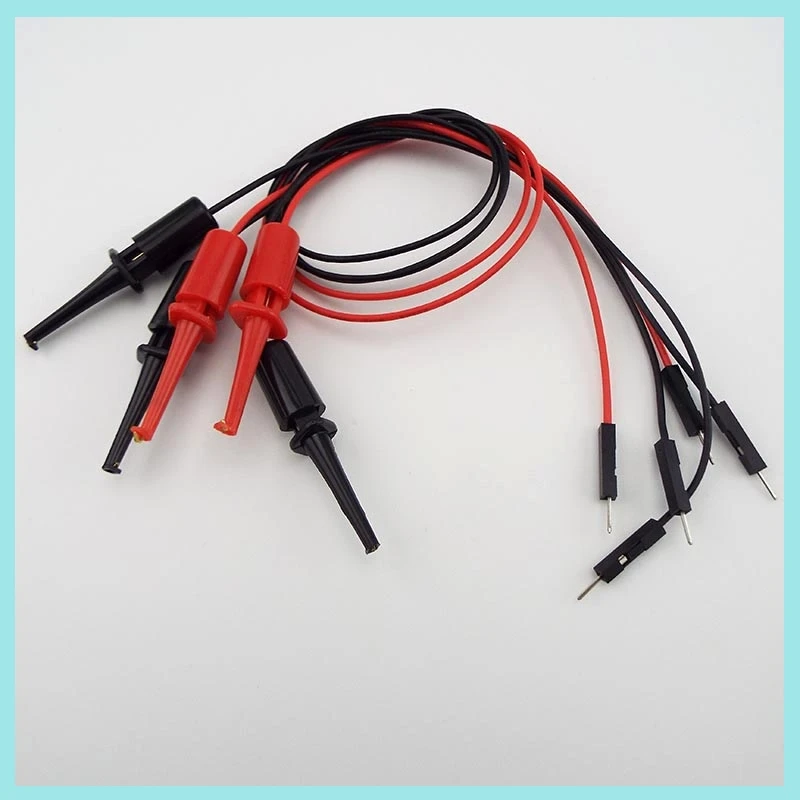 Test Hook With Male female Head Dupont Line Transistor Tester Hook For Electrical Hook Type Test Clip Instrumentation B2