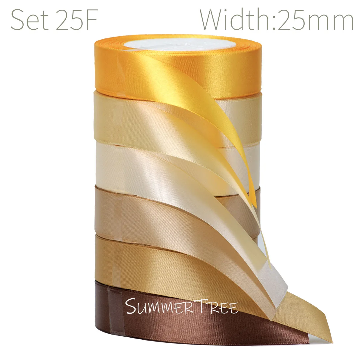 6 Rollen 150 Yards Sortierte Einfarbige Satin-Seidenbänder für DIY-Basteleien, Geburtstage, Hochzeiten, Blumensträuße, Geschenkverpackungen – Detail 6