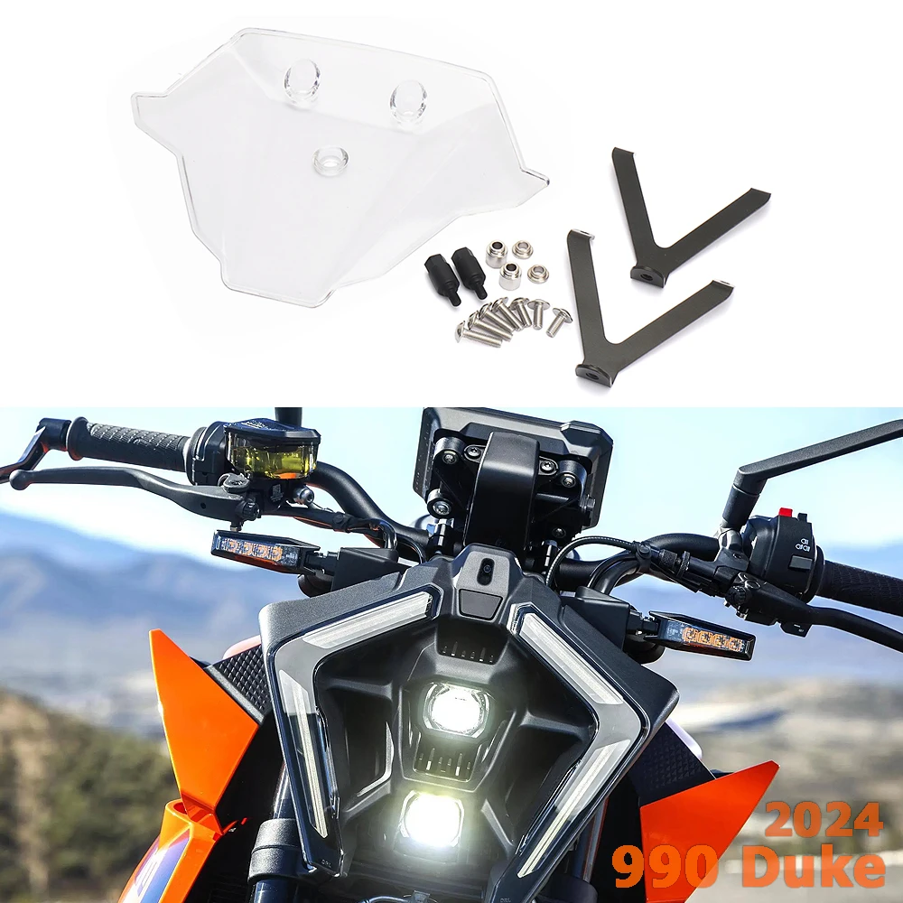 

Motorcycle Accessories For 990 DUKE 990Duke 990 Duke 2024 3 Color Windshield Sport Windscreen Screen Wind Deflector