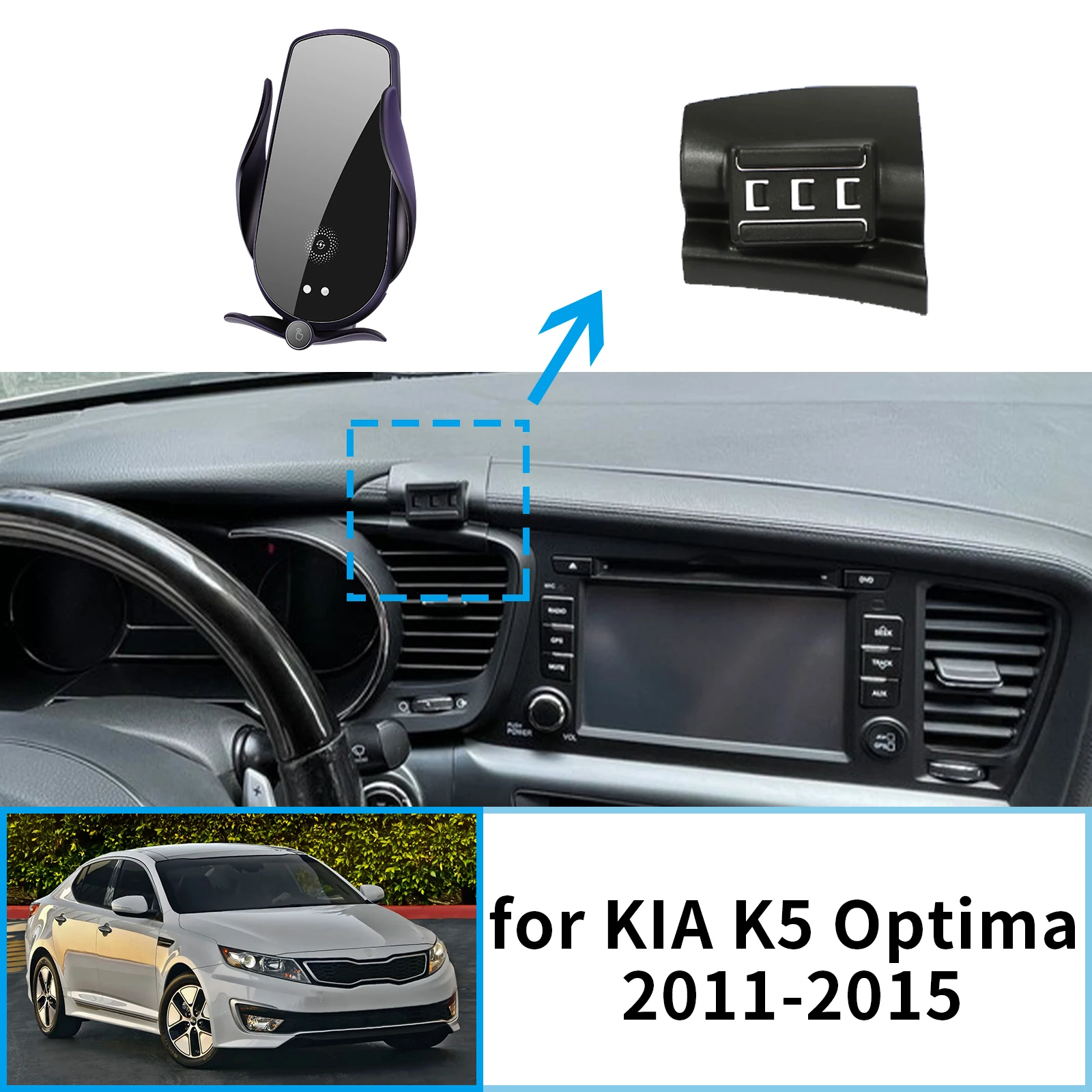 Подставка, автоаксессуары, GPS-кронштейн, навигационный автомобильный держатель для мобильного телефона для KIA K5 Optima TF 2011 2012 2013 2014 2015