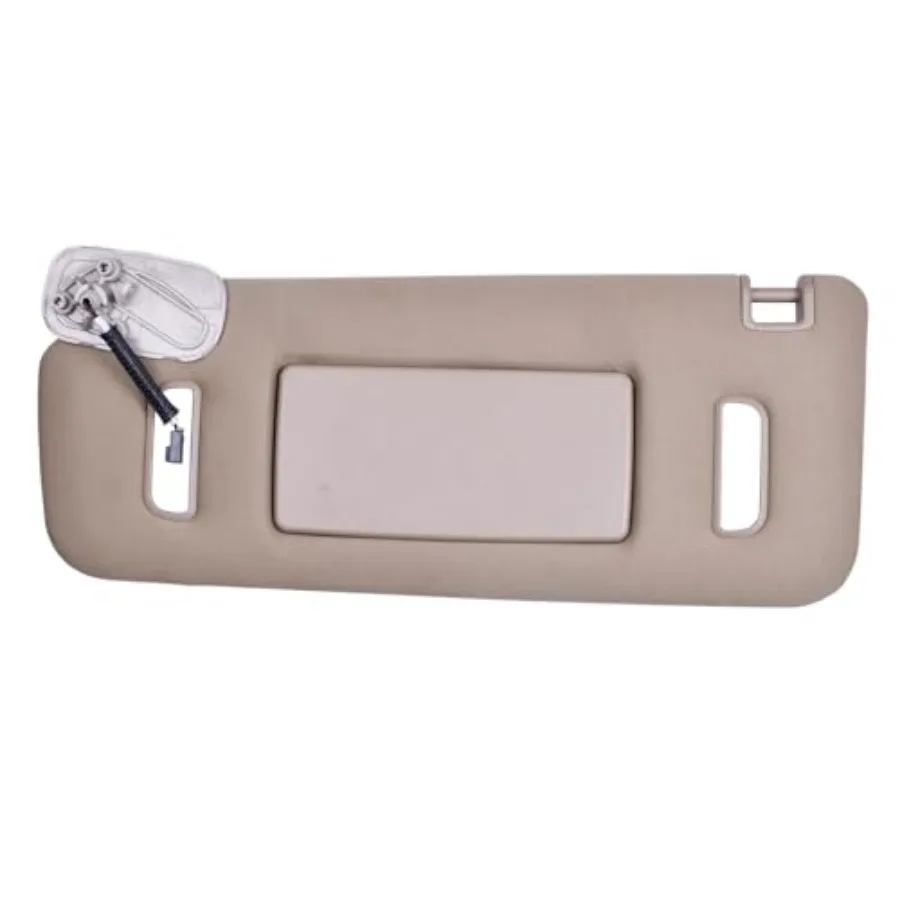 

Sun Visor Beige Left Driver Side LH with Light Compatible with Cadillac Escalade Avalanche Suburban 1500 Tahoe Sierra Yukon for