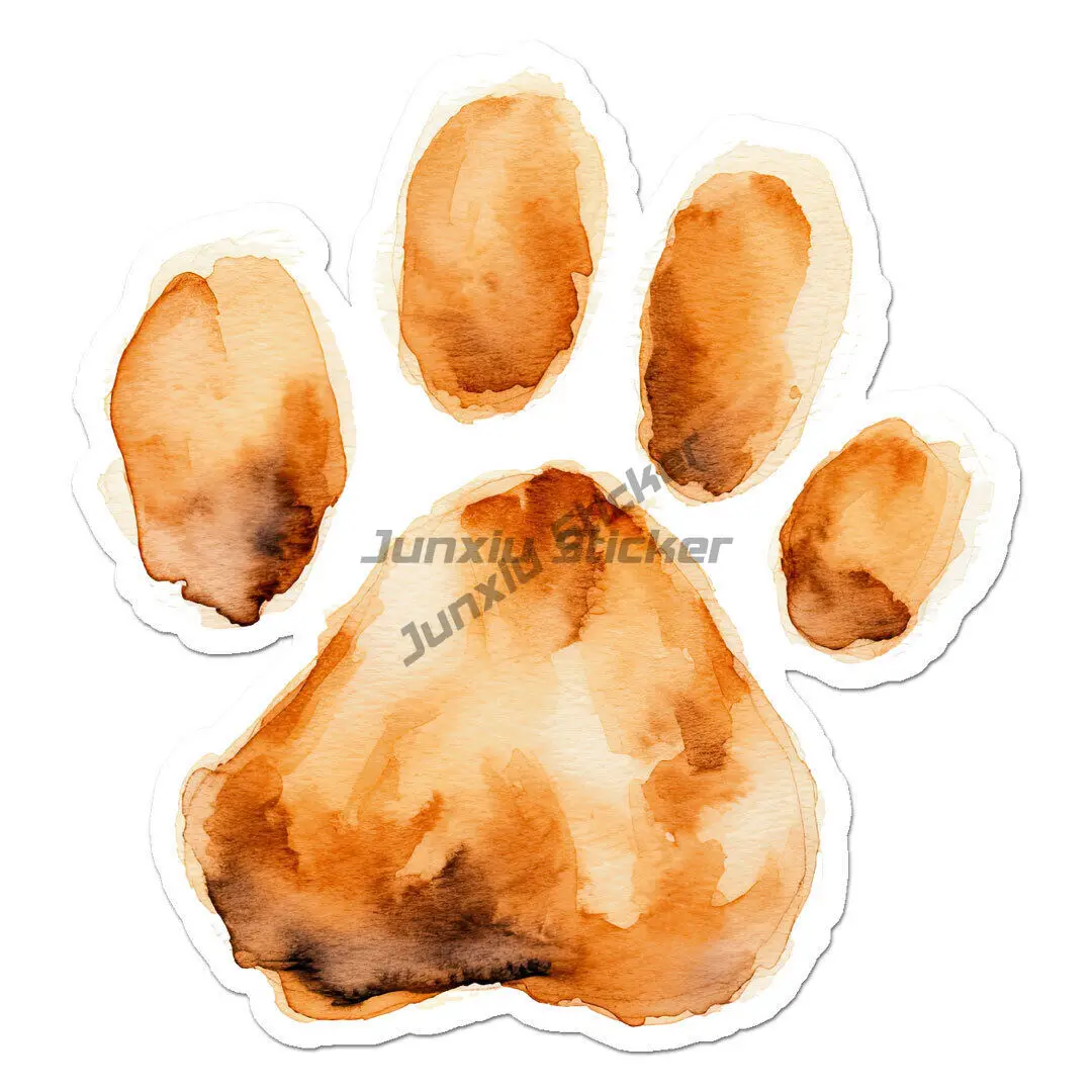Dog Cat Paw Print Vinyl Decal Sticker Phone Bumper Guitar Truck Window Anti Scratch Exterior Parts Exterior Decor