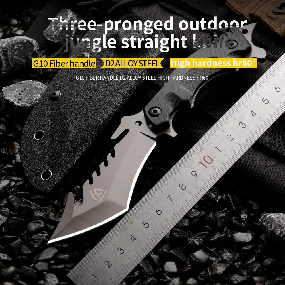 

HUANGFU High quality fixed blades, outdoor straight knives, wilderness survival knives, men's knives, tactical knives