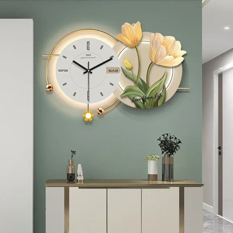 Digital Large Wall Clocks Living Room Art Mural Luxury Led Interior Design Fashion Wall Watch Creative Horloge Home Decoration