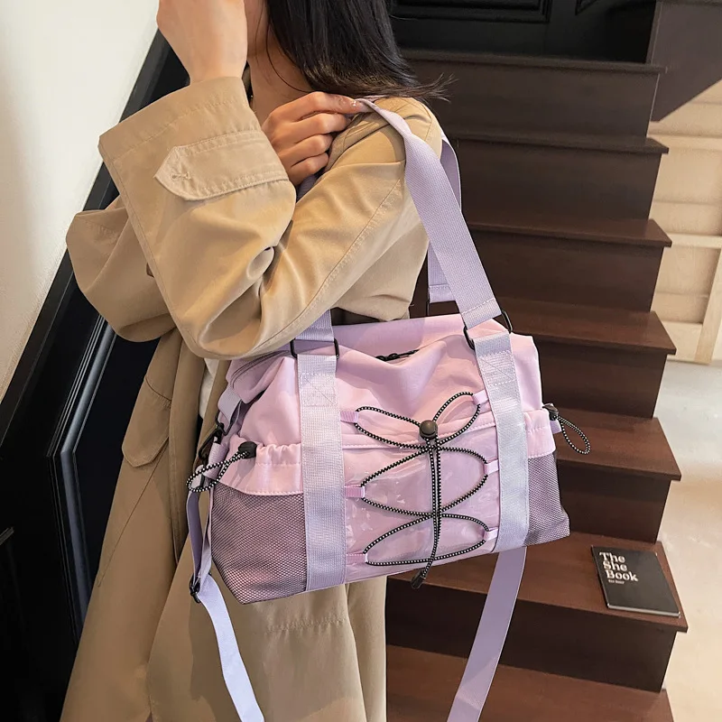 

Women Large Capacity Commuter Shoulder Bag Sports Gym Tote Travel Handbag Waterproof Beach Short Trip Crossbody Bag