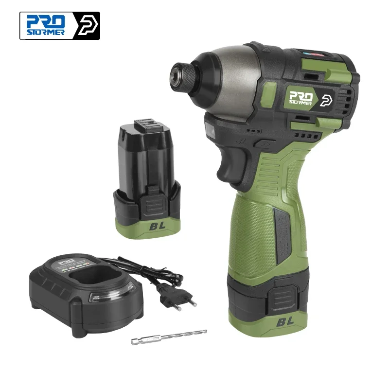 

140NM Brushless Electric Screwdriver 17V Cordless Drill Screw 1500mAh Battery Rechargeable Hexagon Power Tools by PROSTORMER