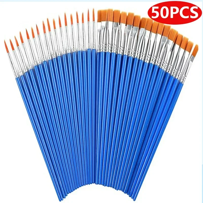 

50PCS Painting Brushes for Painting Handcraft Arts and Craft for Artistic Multifunction Hook Line Painting Equipment