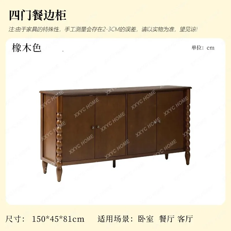 XXstyle solid wood sideboard vintage entryway floor-standing wall-mounted storage cabinet