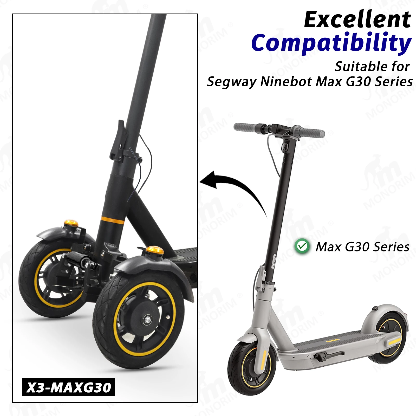 

Поглотитель катушки Monorim X3-maxG30 для Segway G30 D/E/P/LP/LE/LD, все серии, инновационное обновление, три колеса/комплекты для строительства двигателя