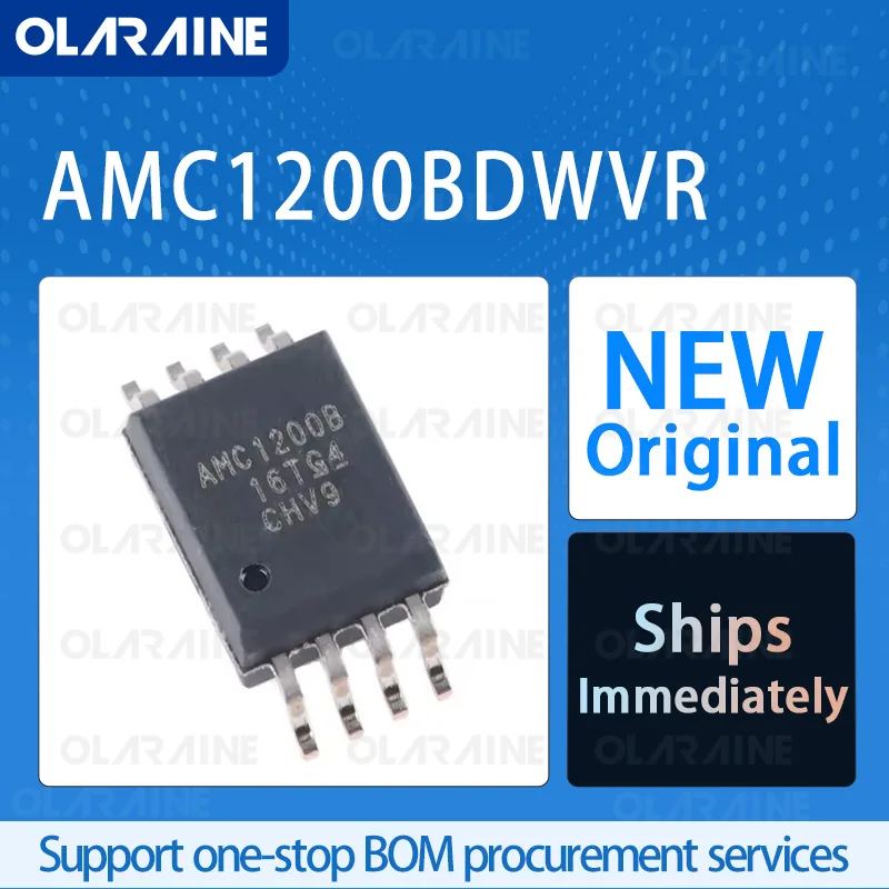 

5/10/100Pcs AMC1200BDWVR SOIC-8 original ic chip Isolation amplifiers RoHS 1 Channel 3dB 100 kHz Voltage 5.5 V Current 5.4 mA