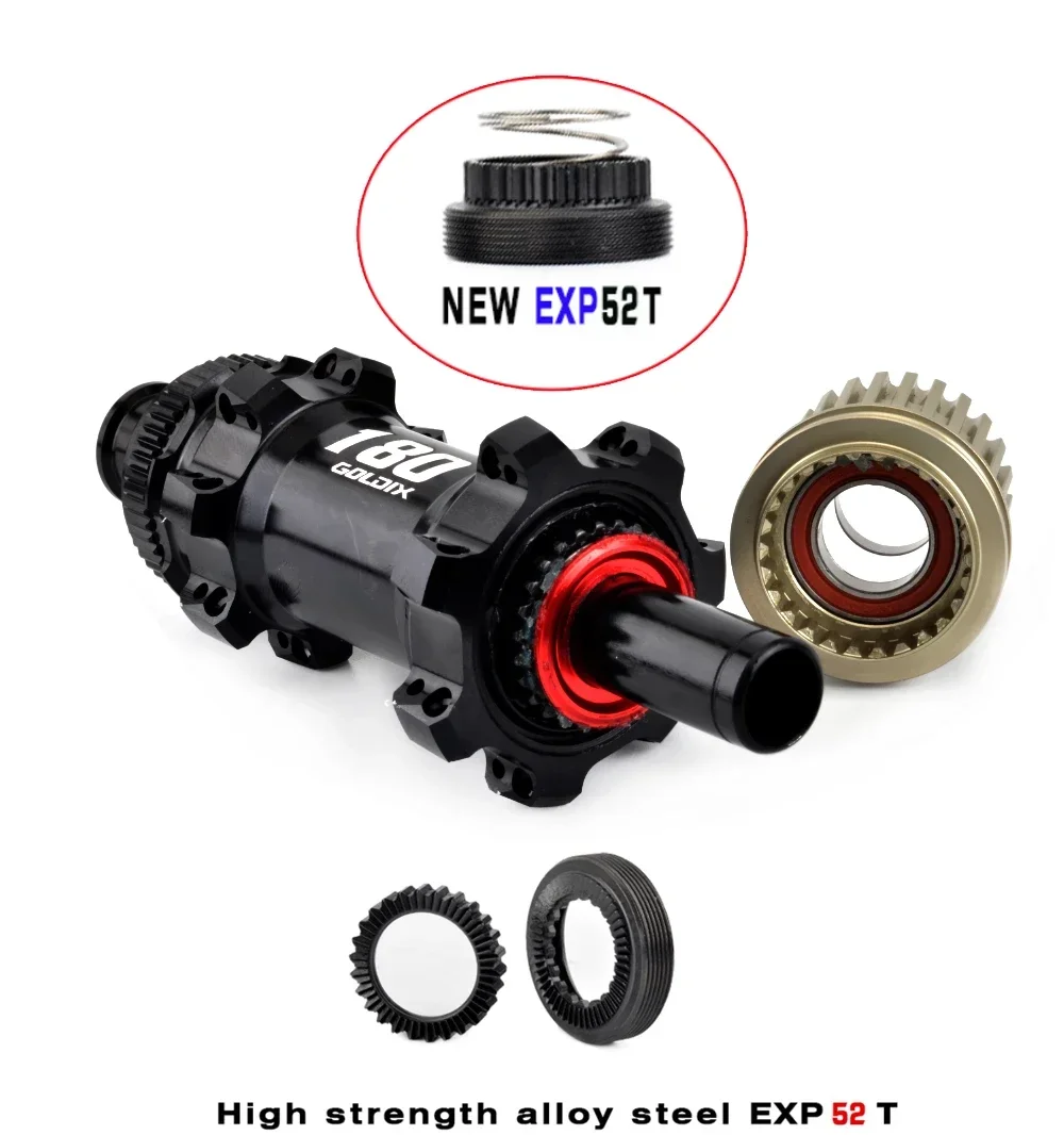 GOLDIX M180 mountain bike hub BOOST central lock 28H EXP 52T ratchet suitable for SHIMANO 11/12 speed bicycle accessories