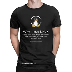 Men's Tux Linux Penguin Tshirt Premium Cotton Clothing Leisure Harajuku Manga Tees Aesthetic Camisas T-Shirts