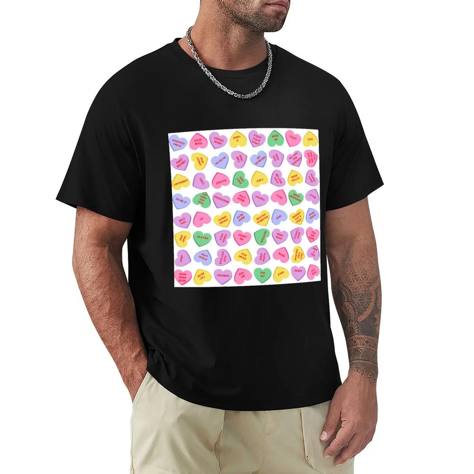 Rejected Conversation Hearts T-Shirt t shirt man designer T-Shirt