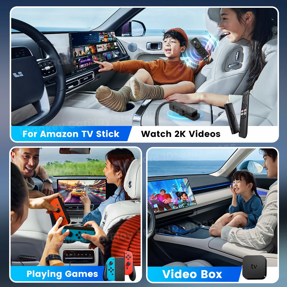 Adaptateur Carlinkit filaire CarPlay vers HDMI pour vidéos Fire TV Stick, boîte de Streaming HDMI, connexion plus rapide, prise en charge 2K des appareils HDMI, 2025