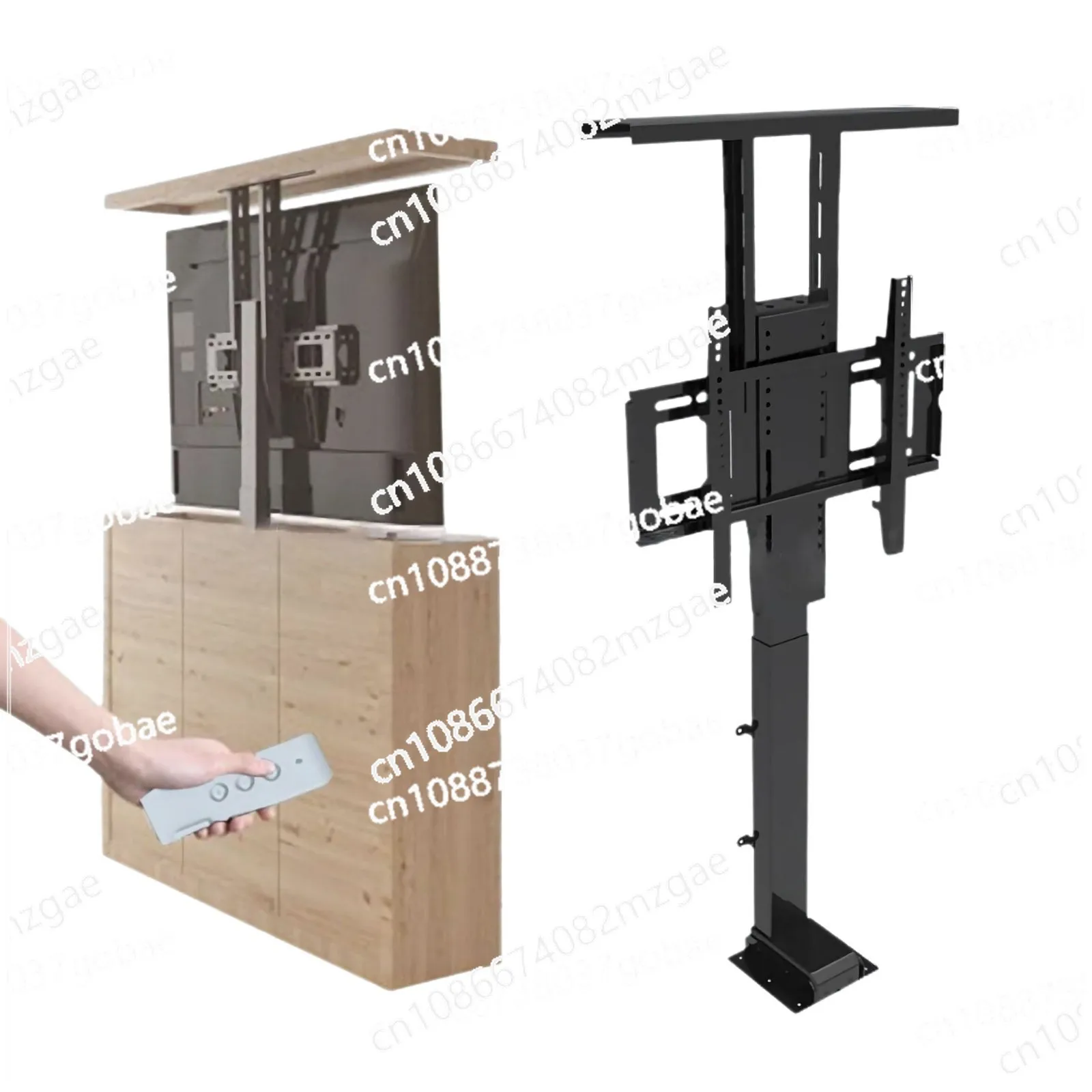 Electric Lift TV Bracket, Movable Lift LCD TV Display Mount Bracket for 32-80 Inch TVs