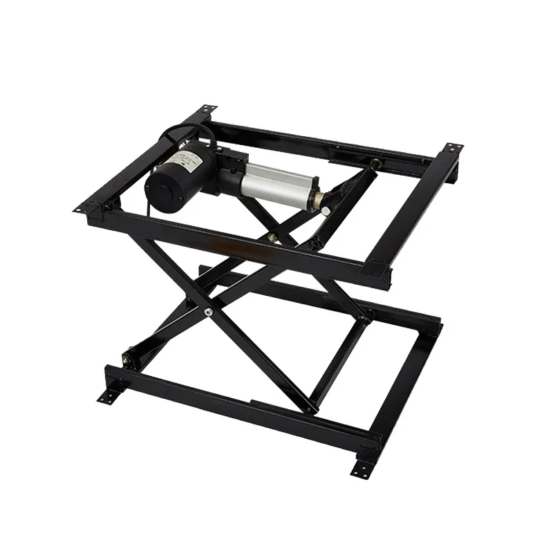 Electric lift tea table hardware folding bracket iron frame kung fu coffee dining electric coffee table lift