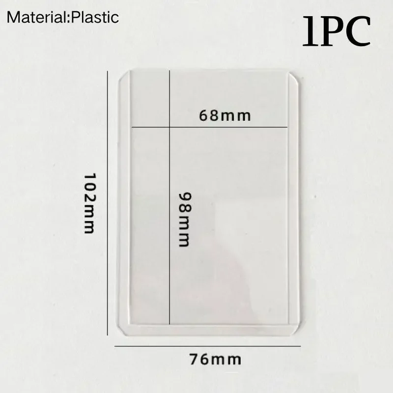 Transparent Flip Small Card Storage Box Clear Card Sleeve Protector Case Box For Popcorn DIY Korean Idol Photo Card Organizer
