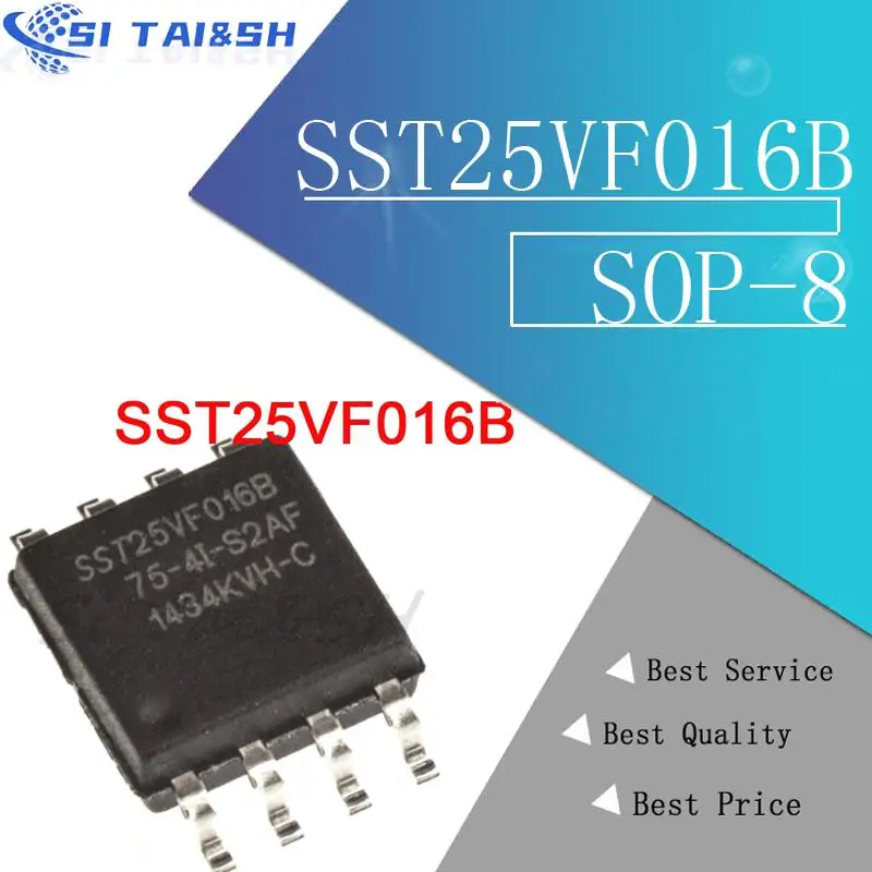 5pcs/lot SST25VF016B-75-4I-S2AF SST25VF016B 16 Mbit SPI Serial Flash SOP-8