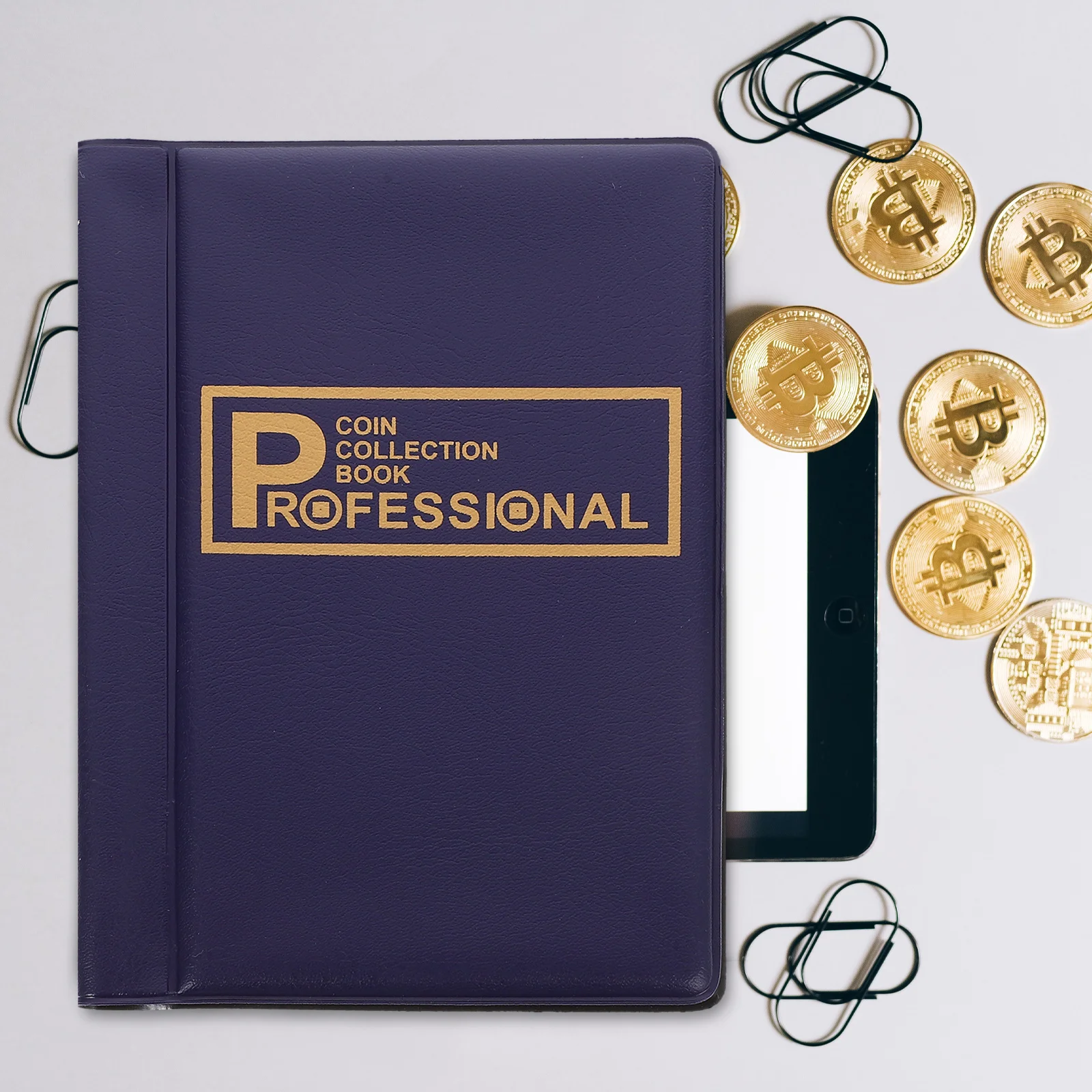 Coin Collection Book Premium PVC Portable Large Capacity Transparent Slot Commemorative Coin Storage Album for Collectors Gift