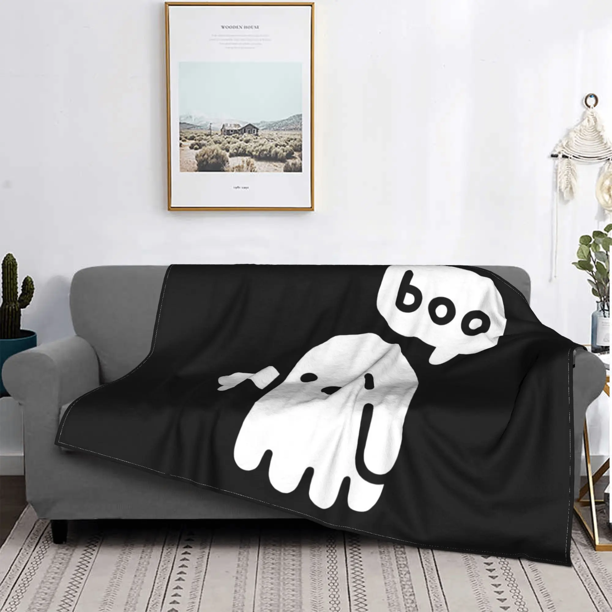 

Ghost Of Disapproval Blanket Lightweight Fleece Sofa Throw Blanket for Home Bedroom Travel Throws Bedspread Quilt