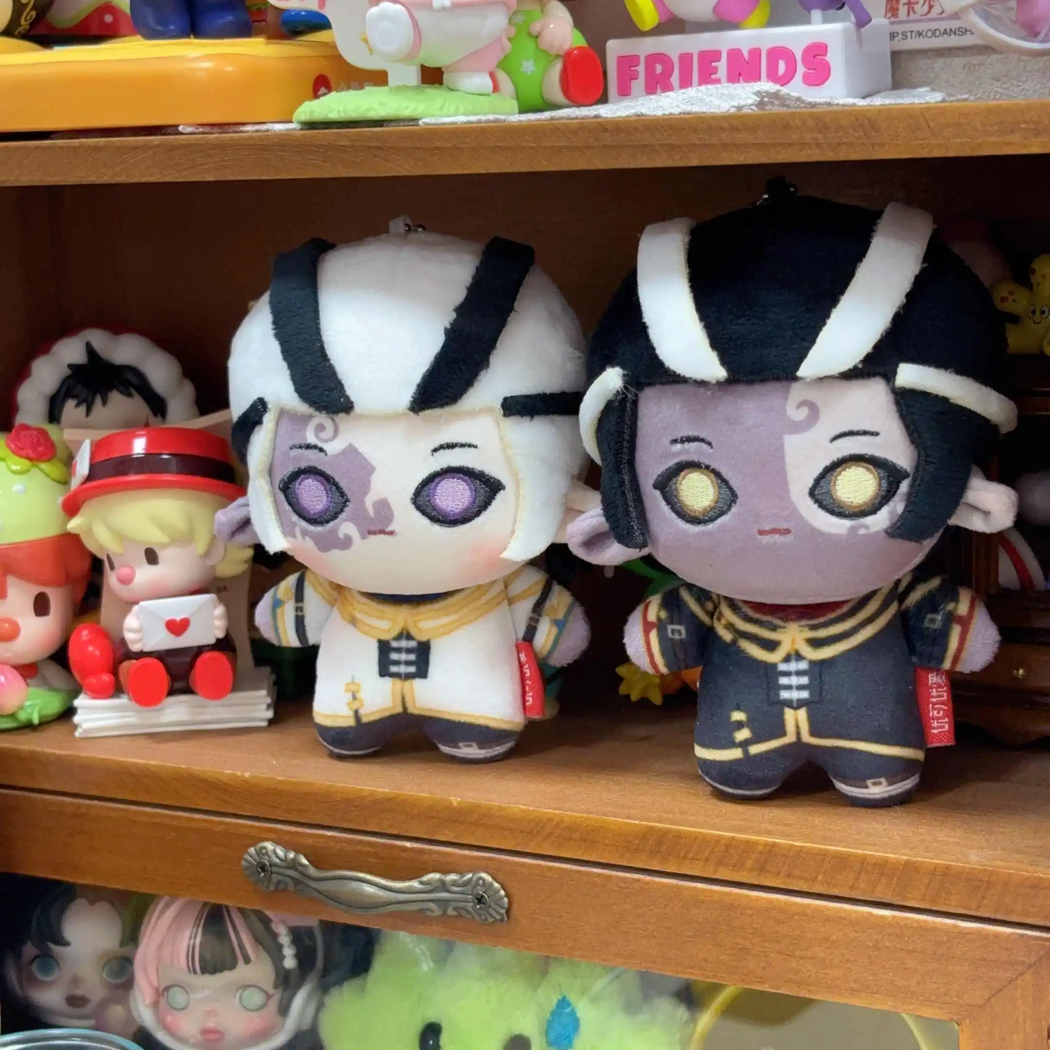 Spiel Identität V Wu Chang 10CM Nette Handgemachte Baumwolle Figur Plüsch Seestern Körper Cosplay Anhänger Spiel Dango Cosplay schlüsselbund